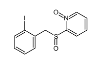2-[(2-iodophenyl)methylsulfinyl]-1-oxidopyridin-1-ium Structure