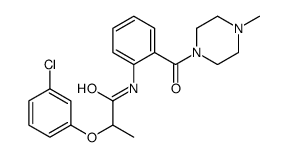 2-(3-chlorophenoxy)-N-[2-(4-methylpiperazine-1-carbonyl)phenyl]propanamide Structure