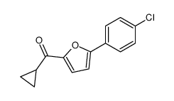 [5-(4-chlorophenyl)furan-2-yl]-cyclopropylmethanone Structure