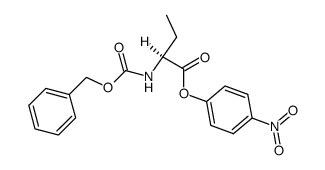 (S)-2-Benzyloxycarbonylamino-butyric acid 4-nitro-phenyl ester结构式