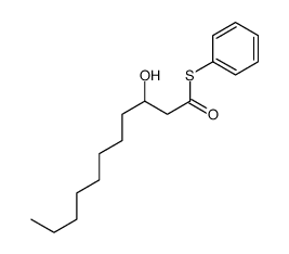 S-phenyl 3-hydroxyundecanethioate结构式