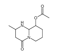 (2-methyl-4-oxo-1,2,3,6,7,8,9,9a-octahydropyrido[1,2-a]pyrimidin-9-yl) acetate结构式