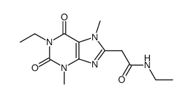 N-ethyl-2-(1-ethyl-3,7-dimethyl-2,6-dioxo-2,3,6,7-tetrahydro-1H-purin-8-yl)-acetamide Structure