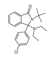 2-tert-butyl-3-(4-chloro-phenyl)-3-diethylamino-2,3-dihydro-isoindol-1-one结构式
