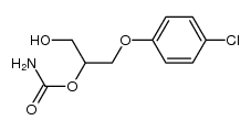 3-(p-chlorophenoxy)-1,2-propanediol-2-carbamate结构式