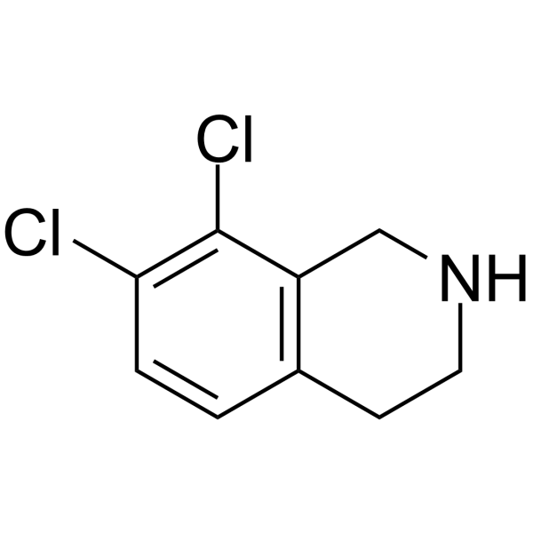 7,8-二氯-1,2,3,4-四氢异喹啉结构式