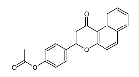 [4-(1-oxo-2,3-dihydrobenzo[f]chromen-3-yl)phenyl] acetate结构式