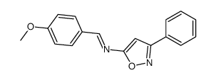 1-(4-methoxyphenyl)-N-(3-phenyl-1,2-oxazol-5-yl)methanimine结构式