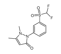 2-(3-difluoromethanesulfonyl-phenyl)-1,5-dimethyl-1,2-dihydro-pyrazol-3-one Structure