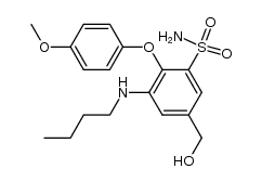 3-(butylamino)-5-(hydroxymethyl)-2-(4-methoxyphenoxy)benzenesulfonamide Structure