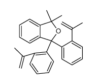 1,3-Dihydro-1,1-dimethyl-3,3-bis<2-(1-methylethenyl)phenyl>isobenzofuran结构式