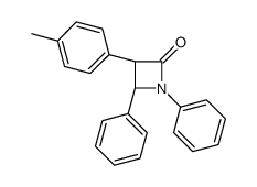 (3S,4S)-3-(4-methylphenyl)-1,4-diphenylazetidin-2-one结构式