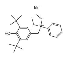 (3,5-Di-tert-butyl-4-hydroxy-benzyl)-diethyl-phenyl-phosphonium; bromide Structure