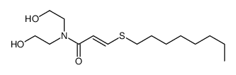 N,N-bis(2-hydroxyethyl)-3-octylsulfanylprop-2-enamide Structure