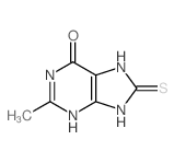 2-methyl-8-sulfanylidene-7,9-dihydro-3H-purin-6-one Structure