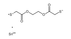 5,5-dimethyl-1,9-dioxa-4,6-dithia-5-stannacycloundecane-2,8-dione结构式