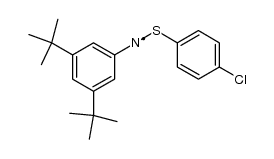 N-(4-Chlorophenylthio)-3,5-di-tert-butylphenylaminyl Structure