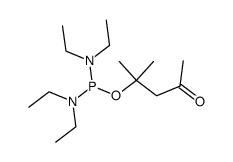 1,1-dimethyl-3-oxobutyl tetraethylphosphorodiamidite结构式