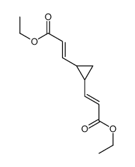 ethyl 3-[2-(3-ethoxy-3-oxoprop-1-enyl)cyclopropyl]prop-2-enoate结构式