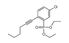 4-chloro-2-diethoxyphosphoryl-1-hex-1-ynylbenzene Structure