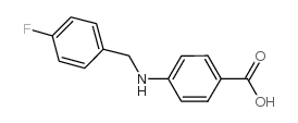 4-((4-FLUOROBENZYL)AMINO)BENZOIC ACID结构式