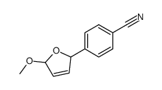 4-(5-methoxy-2,5-dihydrofuran-2-yl)benzonitrile结构式