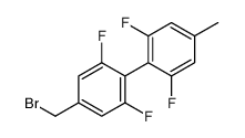 2-[4-(bromomethyl)-2,6-difluorophenyl]-1,3-difluoro-5-methylbenzene结构式