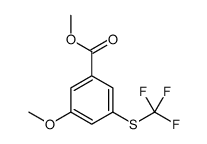 methyl 3-methoxy-5-(trifluoromethylsulfanyl)benzoate Structure