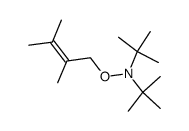 N-[(2,3-Dimethyl-2-butenyl)oxy]-N-tert-butyl-2-methyl-2-propanamine Structure