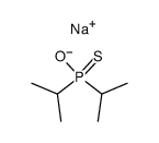 sodium diisopropylthiophosphinate Structure