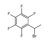 1-(1-bromoethyl)-2,3,4,5,6-pentafluorobenzene结构式