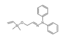 2-[(dimethyl)(vinyl)silyloxy]ethanal N,N-diphenylhydrazone结构式