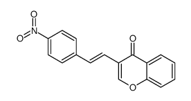 3-[2-(4-nitrophenyl)ethenyl]chromen-4-one结构式