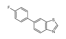 6-(4-fluorophenyl)-1,3-benzothiazole结构式