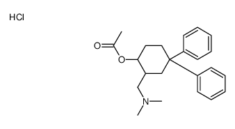 [2-[(dimethylamino)methyl]-4,4-diphenylcyclohexyl] acetate,hydrochloride结构式