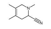 1,4,5-trimethyl-3,6-dihydro-2H-pyridine-2-carbonitrile结构式