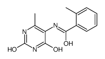 Benzamide, 2-methyl-N-(1,2,3,4-tetrahydro-6-methyl-2,4-dioxo-5-pyrimidinyl)- structure