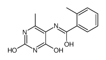 Benzamide, 2-methyl-N-(1,2,3,4-tetrahydro-6-methyl-2,4-dioxo-5-pyrimidinyl)- Structure