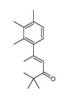 2,2-dimethyl-5-(2,3,4-trimethylphenyl)hex-4-en-3-one结构式