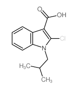 1H-Indole-3-carboxylicacid, 2-chloro-1-(2-methylpropyl)-结构式