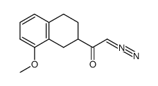 2-diazo-1-(8-methoxy-1,2,3,4-tetrahydronaphthalen-2-yl)ethanone结构式