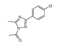 1-[3-(4-chlorophenyl)-5-methyl-1,2,4-triazol-1-yl]ethanone Structure