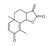 (3aS,5aS,9bS)-5a,9-dimethyl-3-methylidene-3a,4,5,9b-tetrahydrobenzo[g][1]benzofuran-2,8-dione Structure