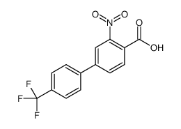 2-nitro-4-[4-(trifluoromethyl)phenyl]benzoic acid结构式