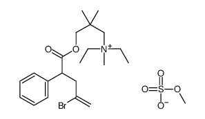 [3-(4-bromo-2-phenylpent-4-enoyl)oxy-2,2-dimethylpropyl]-diethyl-methylazanium,methyl sulfate Structure
