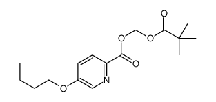 2,2-dimethylpropanoyloxymethyl 5-butoxypyridine-2-carboxylate结构式