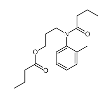 3-(N-butanoyl-2-methylanilino)propyl butanoate结构式