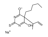 5-(1-Methyl-2-propenyl)-5-pentyl-2-sodiothio-4,6(1H,5H)-pyrimidinedione structure