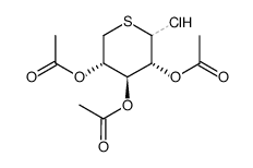 2,3,4-Tri-O-acetyl-5-thio-D-xylopyranosyl-chlorid Structure