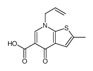7-ALLYL-2-METHYL-4-OXO-4,7-DIHYDROTHIENO[2,3-B]PYRIDINE-5-CARBOXYLIC ACID结构式